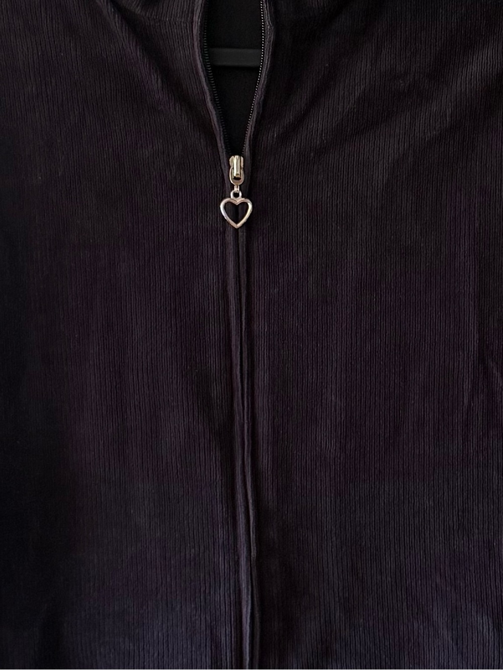 Carroll Reed Black Ribbed Zip-Front Sweater Jacket - Picture 6 of 14
